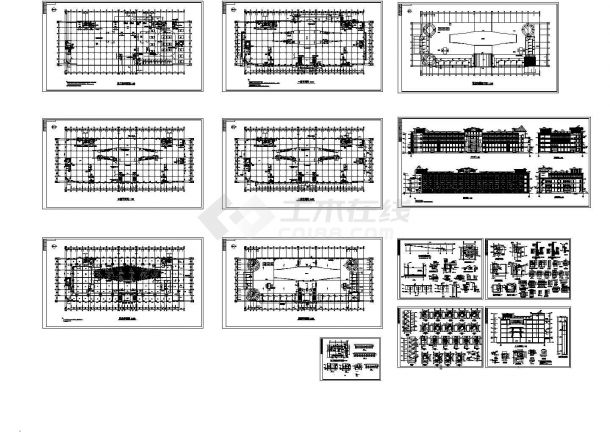 某四层大型商场建筑设计施工CAD图纸设计-图一