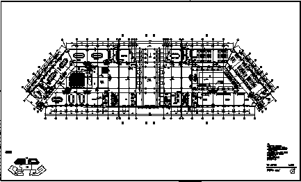 某市五层石油科技中心建施cad图，共六张-图一