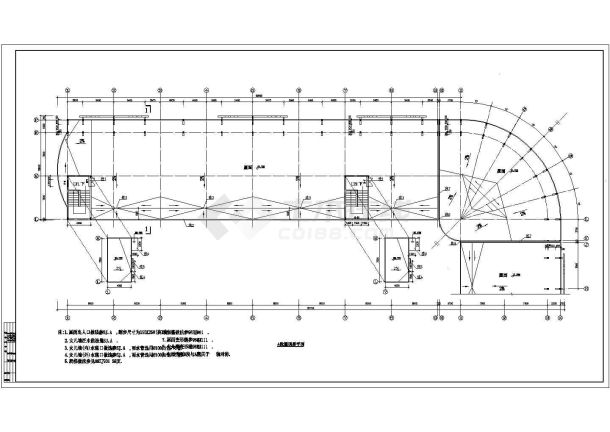 中亚工业城某多层框架结构宿舍楼设计cad全套建筑施工图（含设计说明，带效果图）-图一