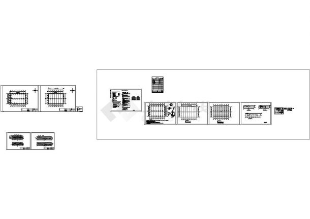 某标准文洛式玻璃温室大棚结构设计cad全套施工图（含设计说明）-图二