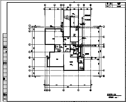 某市二层带地下室别墅二期给排水施工cad图，共四张-图二