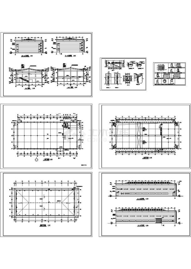 某2层大型厂房建筑设计施工图-图一