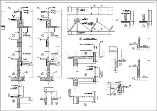 翡翠山湖酒店施工方案设计全套CAD图-图二