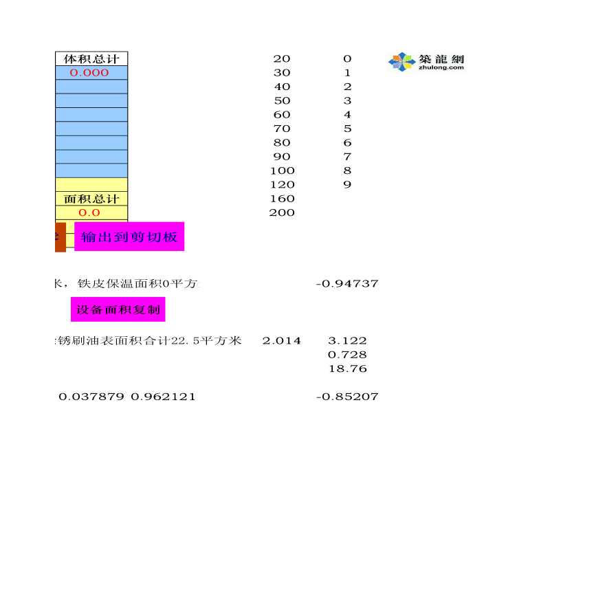 Excel表格管道设备刷漆保温工程量计算软件-图二