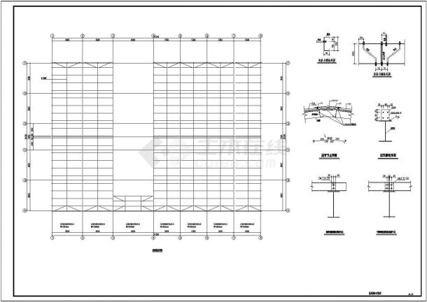 某地区41.2x29.2m 4层钢结构厂房结施全图（设计说明）-图一