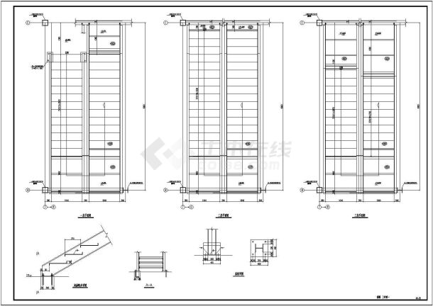 某地区41.2x29.2m 4层钢结构厂房结施全图（设计说明）-图二