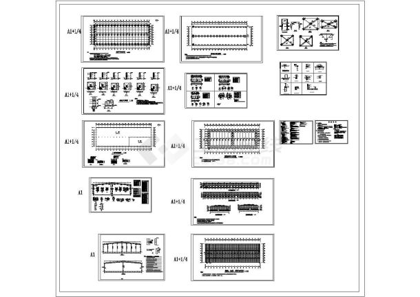 6945平方米厂房全套结构建筑图，含设计说明-图二