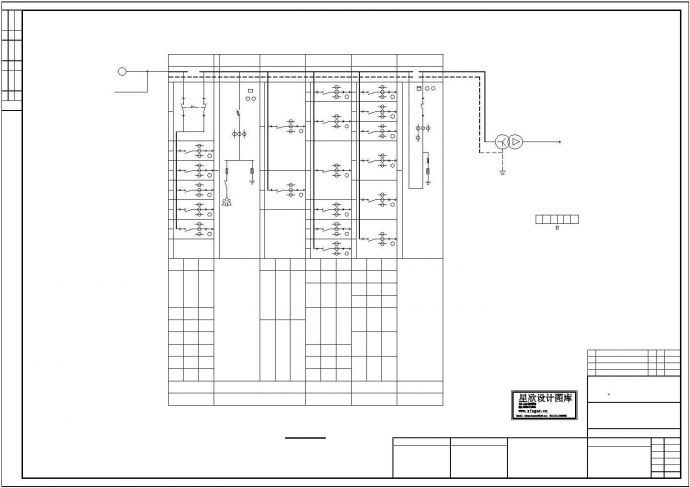 某印刷器材厂房配 电 系 统 图_图1