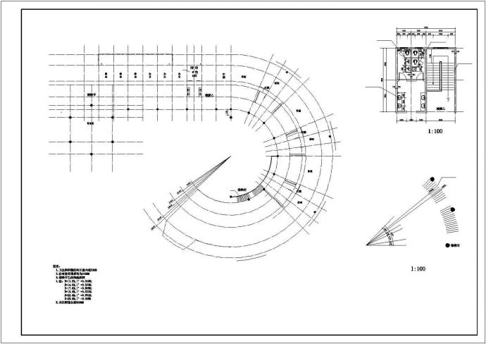 某三层砖混结构幼儿园设计cad全套建筑施工图（含设计说明）_图1