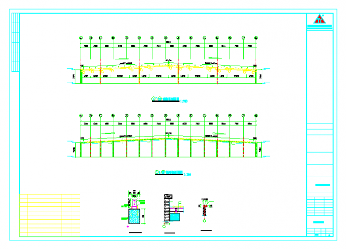 恒安纺织钢结构厂房设计施工图_图1
