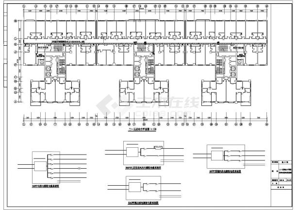 29层办公大楼电气设计整套CAD图纸-图二