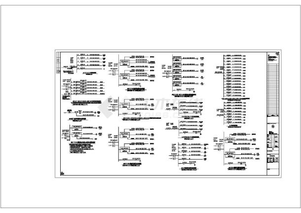 办公楼设计_河南某49996.31㎡高层办公楼强弱电全套设计cad施工图纸-图一