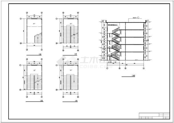 土木工程毕业设计_办公楼设计_【5层】5324平米钢框架办公楼毕业设计（计算书pdf、建筑、结构cad图）-图一