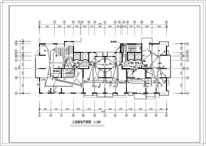某高层住宅楼CAD电气施工图_图1