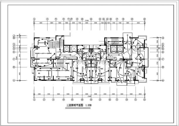 某高层住宅楼CAD电气施工图-图二