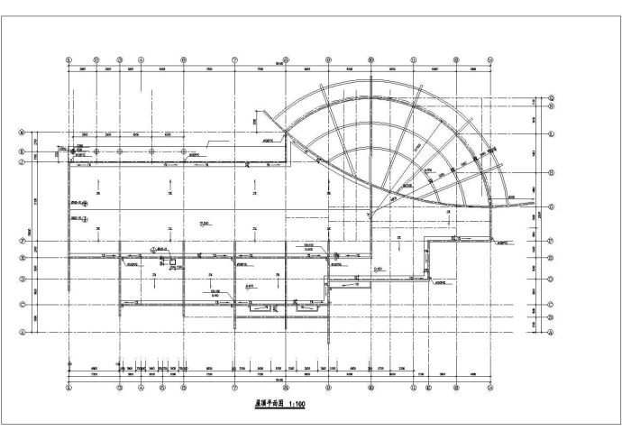 金华市某现代化小区1800平米2层框架结构休闲会所建筑CAD设计图纸_图1