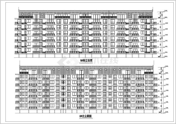 某多层混合结构住宅楼设计cad详细建筑施工图-图一