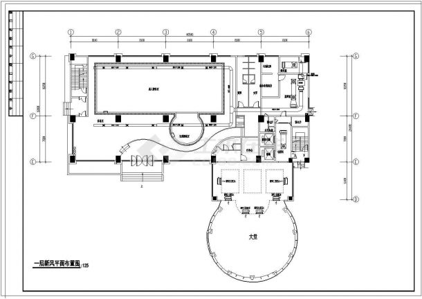 办公大楼中央空调系统cad设计施工图-图一