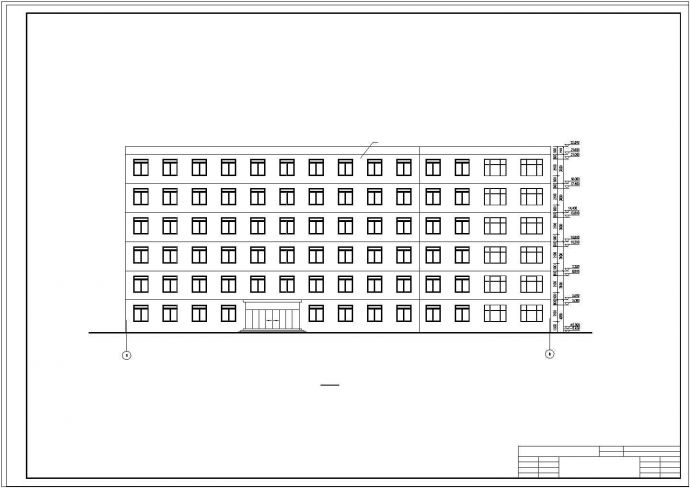 办公楼设计_【6层】5143.67平米框架办公楼（含计算书、建筑、结构设计CAD图）_图1