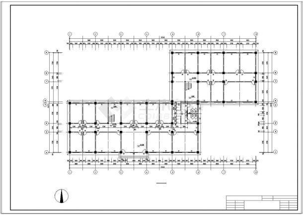 办公楼设计_【6层】5143.67平米框架办公楼（含计算书、建筑、结构设计CAD图）-图二