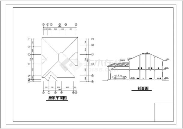 某地别墅区建筑CAD图-图一