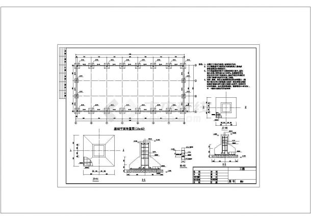 1225平米节水设备公司单层门式轻钢结构厂房设计图-图一