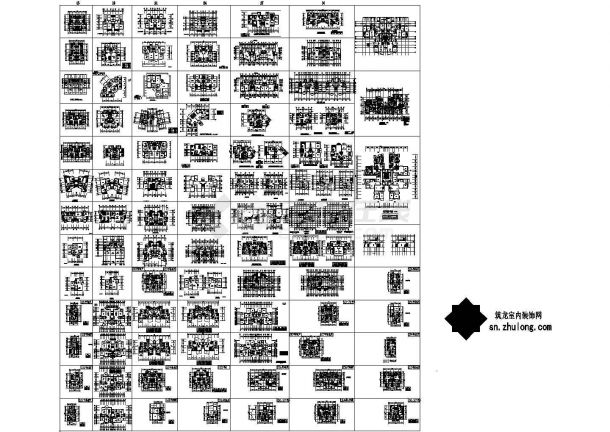 精品百余种装修户型设计平面施工图-图一