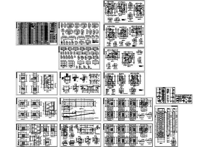 高层商住楼全套(带人防)详图 包含着D1户型布置示意图_图1