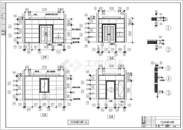 某多层电信大楼建筑设计全套CAD图-图二