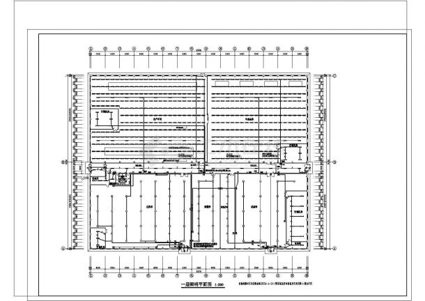 某单层门式刚架轻型钢结构印刷厂房建筑施工图纸-图二