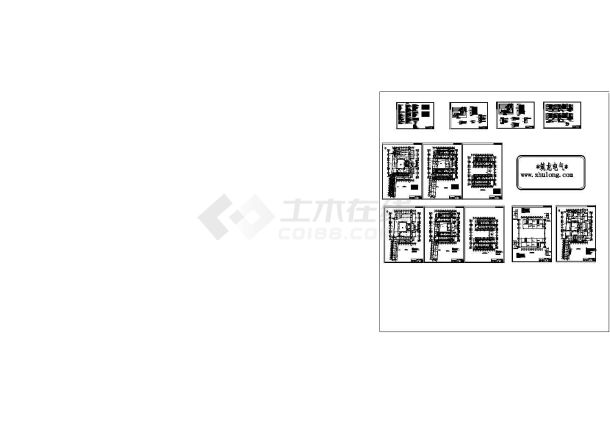 江西某六层学院宿舍楼全套电气施工图纸-图一