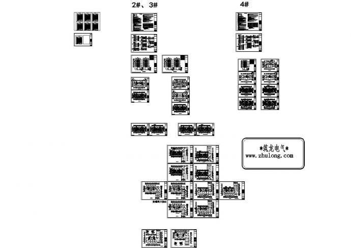 二类高层小区住宅楼电气施工设计图纸_图1