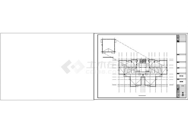 [西安]现代高层塔式住宅带底商建筑设计CAD施工图-图二