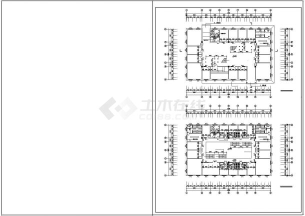 [西藏]某二层小型诊所建筑设计CAD方案图-图二