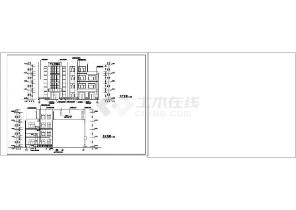 [张家口]某四层防疫站建筑设计CAD施工图-图二