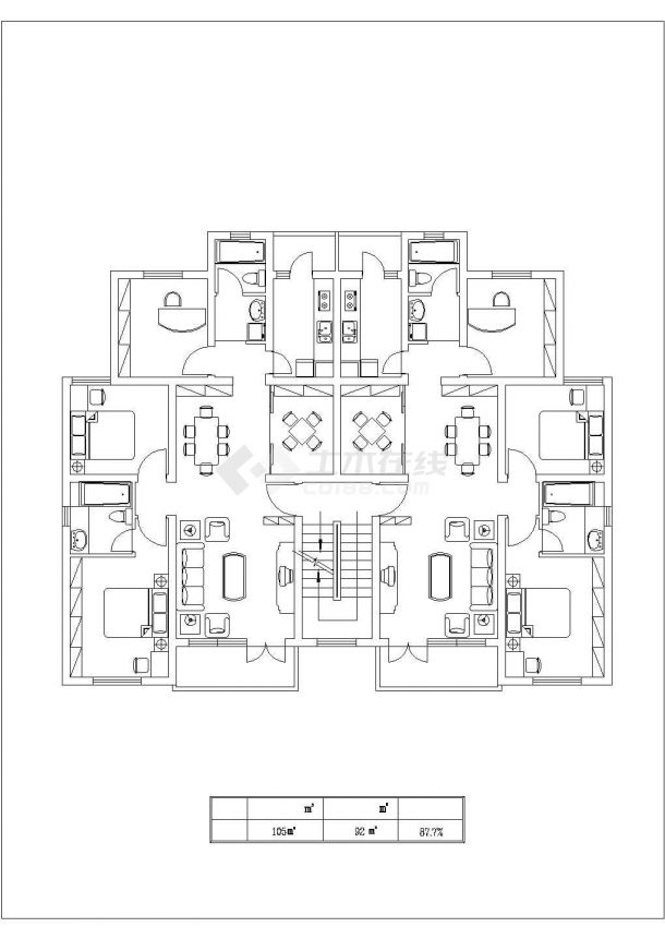 合肥市某新建小区经典热门户型设计CAD图纸（共16张）-图二