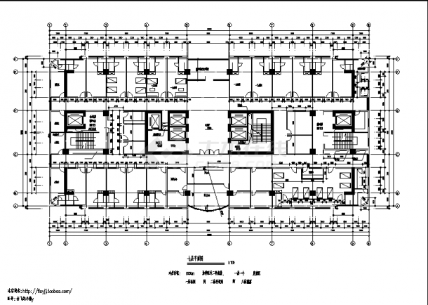 20层33008平方米人民医院住院楼设计建筑施工cad图纸-图二