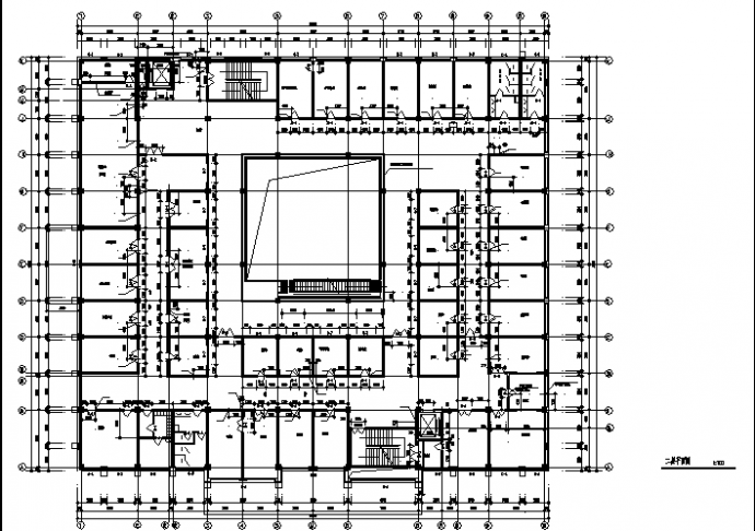 12813平方米局部6层某医院门诊楼建筑设计施工cad图纸_图1