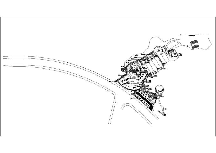 某公园设计CAD完整构造详细施工绿化_图1