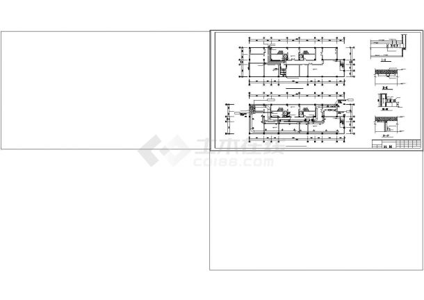 办公楼设计_某多层办公楼空调系统设计cad图纸-图二