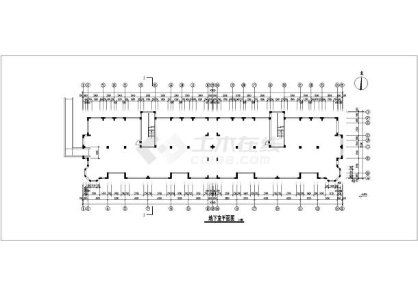 南京xx小区3150平米7层砖混结构住宅楼全套建筑设计CAD图纸-图一