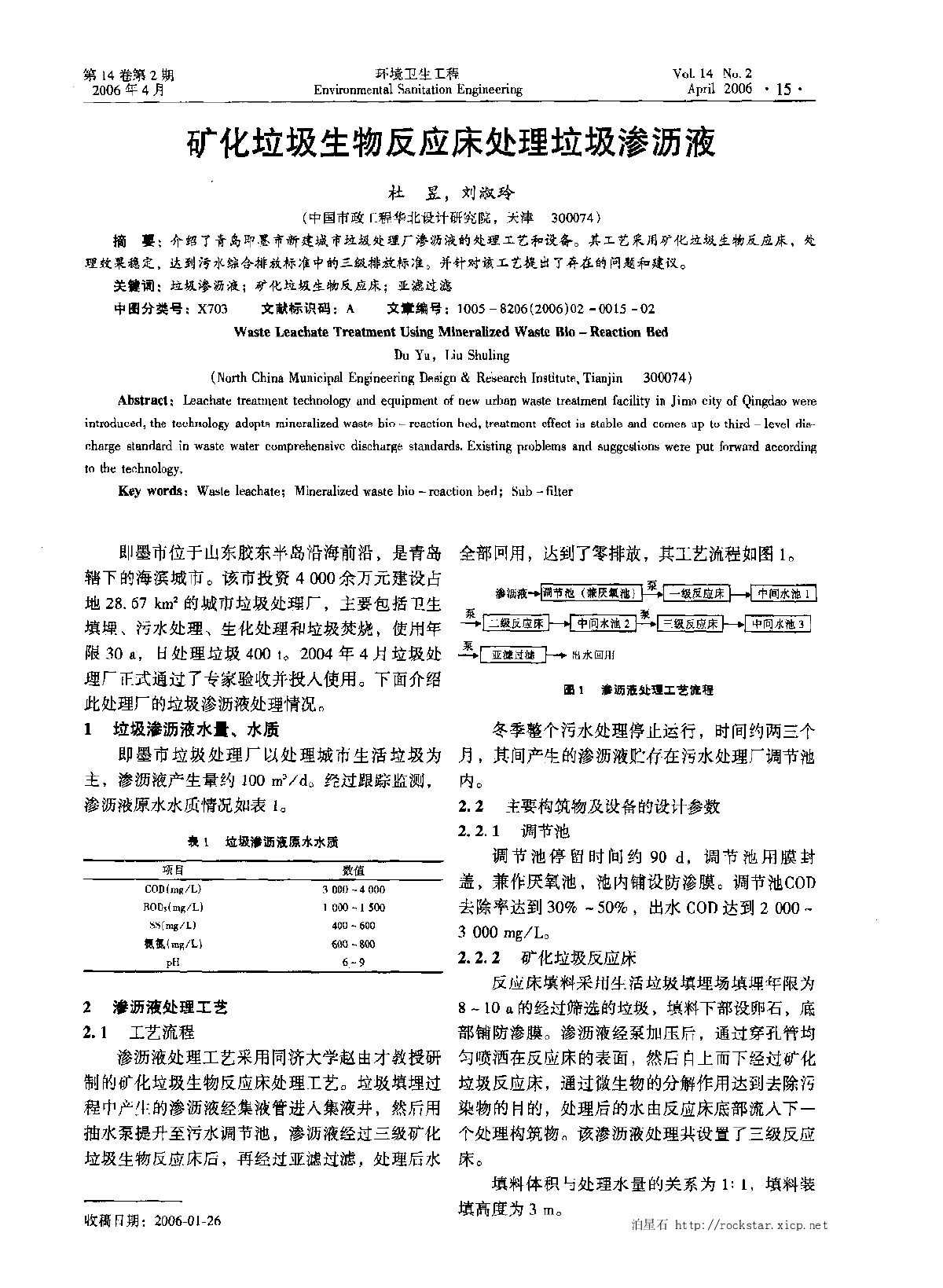 矿化垃圾生物反应床处理垃圾渗沥液-图一