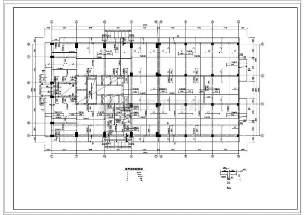 某高层框架结构住宅建筑cad施工图-图二