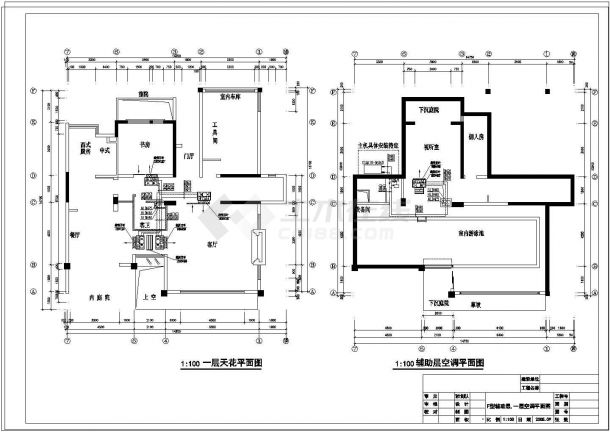 DF户型别墅空调设计施工图-图二