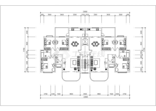 武汉市xx小区129-180平米的经典大户型设计CAD图纸（6张）-图一