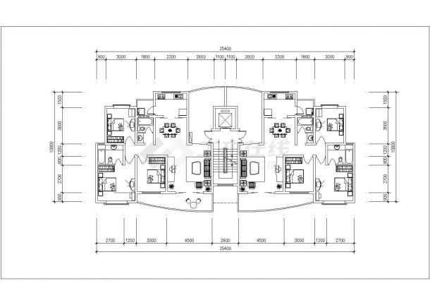 武汉市xx小区129-180平米的经典大户型设计CAD图纸（6张）-图二