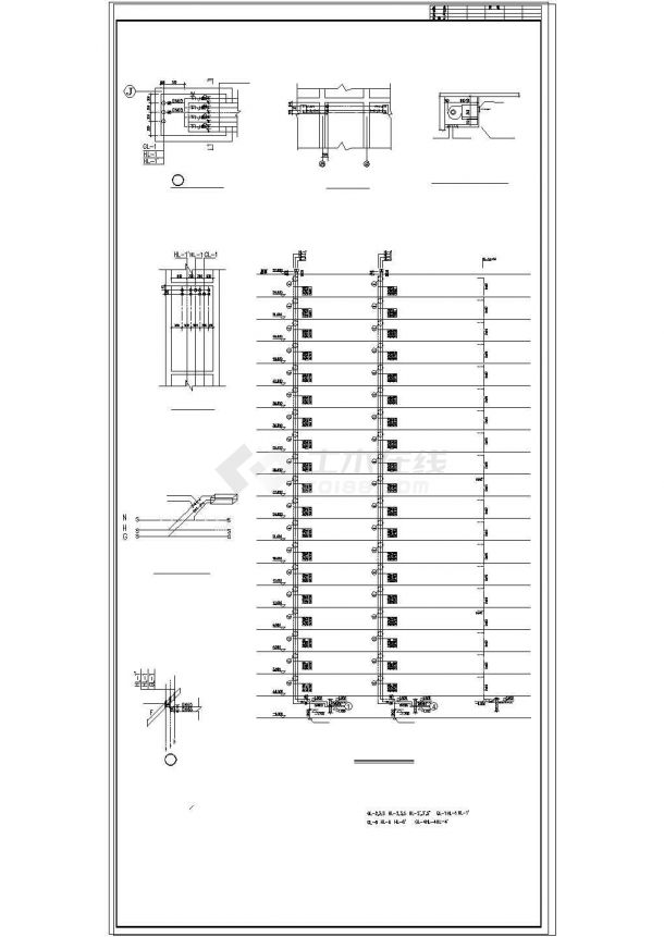 高层住宅楼整套中央空调cad施工设计图-图一