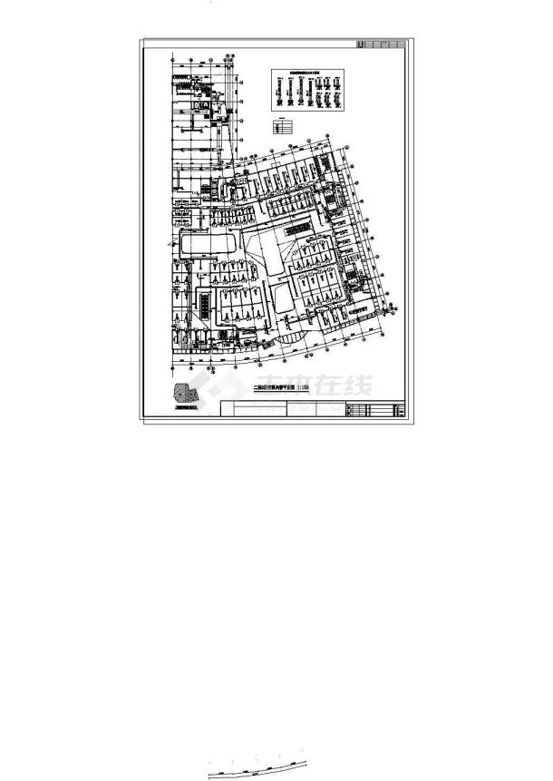 市大型广场空调整套cad设计平面图纸-图二