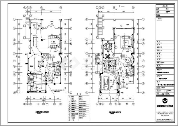 某住宅区三层别墅建筑电气设计CAD图-图二