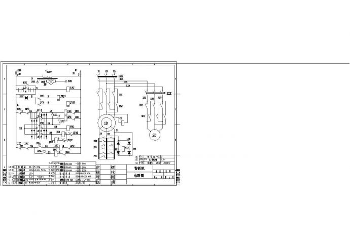 卷板机电气图纸cad图纸_图1